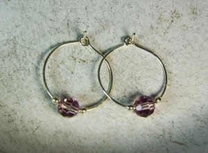CYNTHIA LYNN "CELEBRATE" STERLING SILVER SWAROVSKI JUNE BIRTHSTONE EARRINGS - Picture 1 of 1