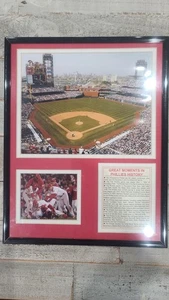 Framed "Great Moments In Phillies History" Stadium Collage - Imagen 1 de 4