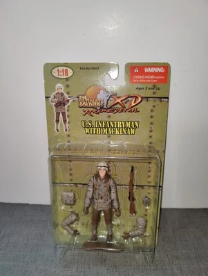 The Ultimate Soldier Segunda Guerra Mundial EE. UU. Abrigo Mackinaw Infantería Figura Extremo Detalle Foto 1 de 3