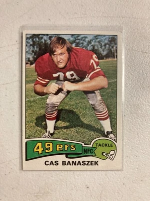 1975 topps football #248 cas banaszek san francisco 49ers - Image 1 of 2