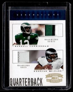2005 Donruss Throwback Threads Generations Randall Cunningham/Donovan McNabb - Picture 1 of 2