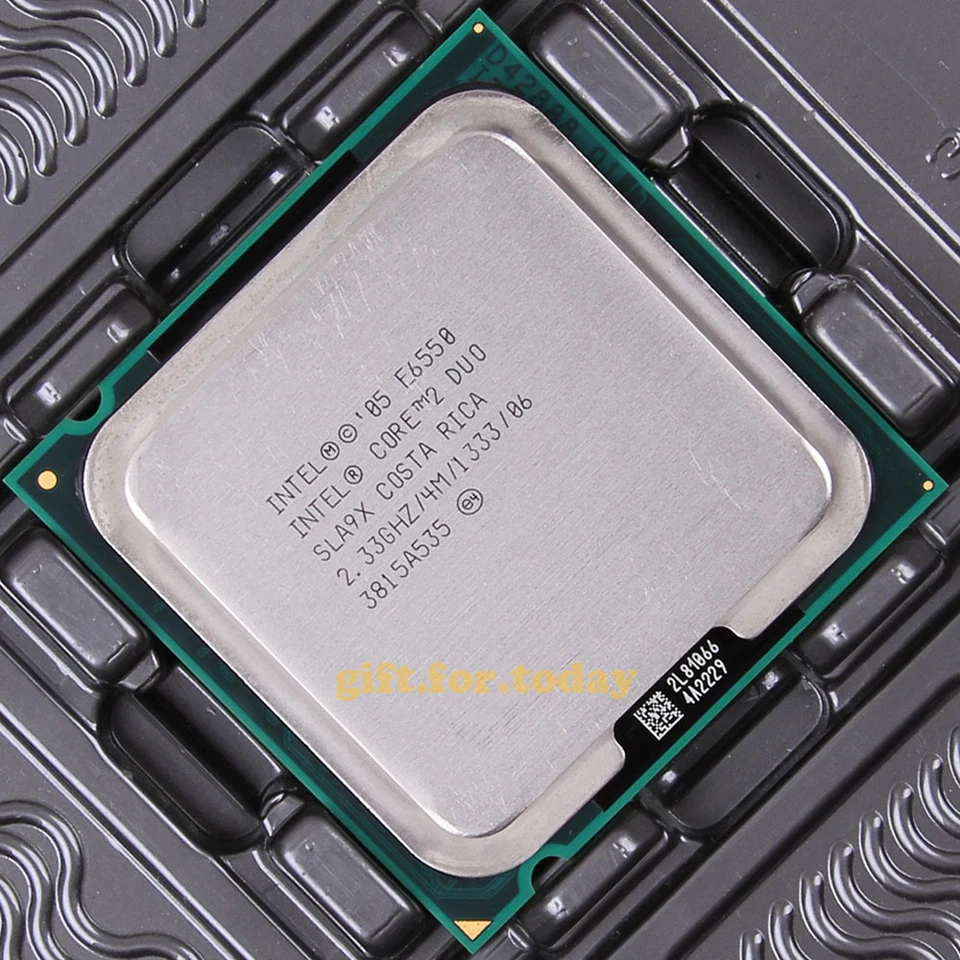 Original Intel Core 2 Duo E6550 2.33 GHz Dual-Core (BX80557E6550) Processor CPU - Image 1 of 1