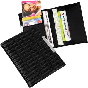 Custodia carta di credito Nina Ricci - extra piatta 1 cm, pelle assegno carte astuccio NUOVO - Foto 1 di 9
