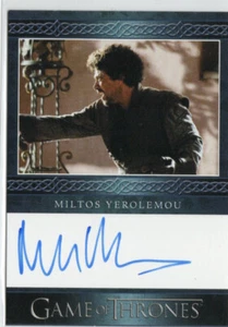 Game of Thrones Complete Series Vol 1 Auto Miltos Yerolemou as Syrio Forel - Picture 1 of 3