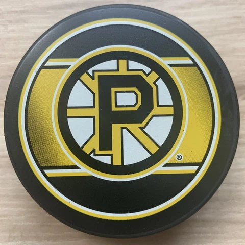 PROVIDENCE BRUINS AHL HOCKEY PUCK INGLASCO SHER-WOOD MADE IN SLOVAKIA Cover