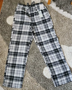 Mens Flannel Pajama Pants Lightweight Soft Plaid Lounge Sleep , 2 Pockets, Small - Picture 1 of 5
