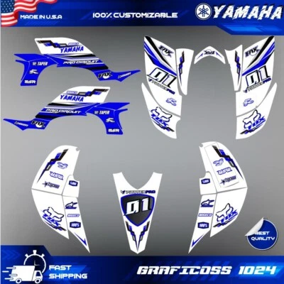 Yamaha YFZ 450 graphics kit 2003 2004 2005 2006 2007 2008 stickers decals kit - Image 1 of 4