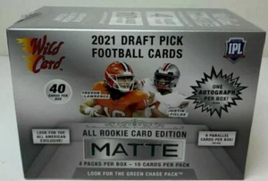 2021 Wild Card Matte Football Factory Sealed Mega Box - Picture 1 of 1