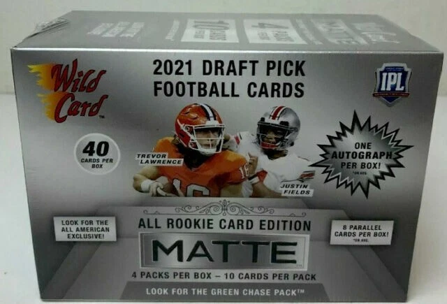 2021 Wild Card Matte Football Factory Sealed Mega Box - Image 1 of 1