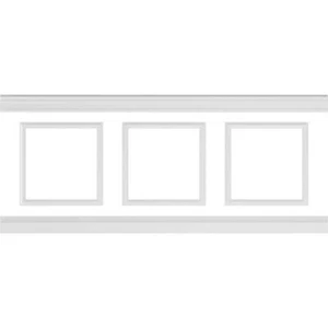 Ekena Millwork Wainscoting 94 1/2" Adjustable 26 sq-ft Polyurethane Square Panel - Picture 1 of 10