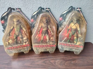 KOMPLETTSATZ 3 STÜCK IN 1 PREIS NECA PREDATORS 2010 FILM ACTIONFIGUR VERSIEGELT NEU IM KARTON - Bild 1 von 14