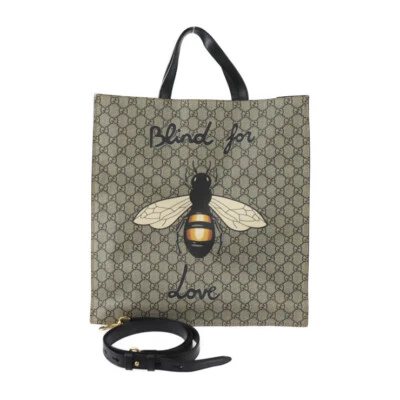 GUCCI Tote Bag  450950 Bee Print Tote Bag GG Supreme 2WAY Shoulder Bag Bee - Image 1 of 4