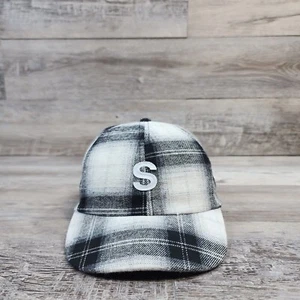 Plaid Skater Letter S Hat Cap Outdoor Fashion Youth Kids Girls Style Sports - Picture 1 of 10