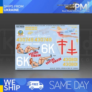 Kits World KW132059 1/32 Decal For North American B-25J Mitchel - Picture 1 of 4