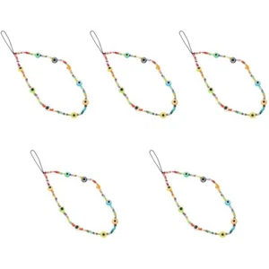 5 Pack Mobilkette Des Teufels Augen Handy-Charme-Armband Ästhetisch - Zdjęcie 1 z 12