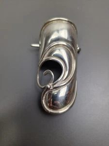 Dänemark Janina Sterling Silber Haarspange 70er Jahre benannt aber nicht gepunzt - Bild 1 von 6