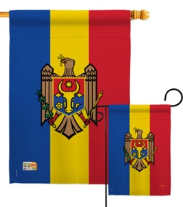 Moldova Garden Flag Regional Nationality Small Decorative Gift Yard House Banner - Picture 1 of 13