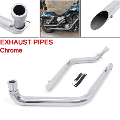For Honda SHADOW 1100 VT1100C2 VT1100C3 Shortshots Staggered Exhaust Pipe System - Image 1 of 4