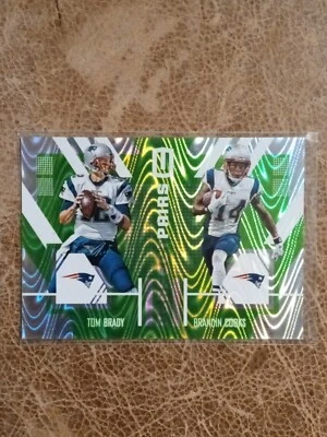 TOM BRADY-BRANDIN COOKS 2017 UNPARALLELED PERFECT PAIRS SWIRLORAMA /199 - Image 1 of 2