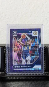 2024-25 Panini Donruss Optic Baloncesto Tyrese Haliburton Amortiguador Púrpura - Imagen 1 de 2