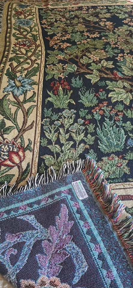 Tejedores Pure Country 100 % algodón hechos en EE. UU. Tree of Life 72" x 52"  Foto 1 de 4