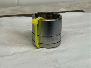 S-K WAYNE SK, 45128, 7/8in. 3/8 Drive 12pt SAE Socket, USA Yellow Tag - Picture 1 of 6