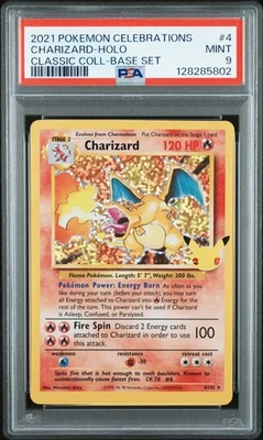 Charizard 4/102 Celebrations: Classic Collection Holo PSA 9 - Image 1 of 2