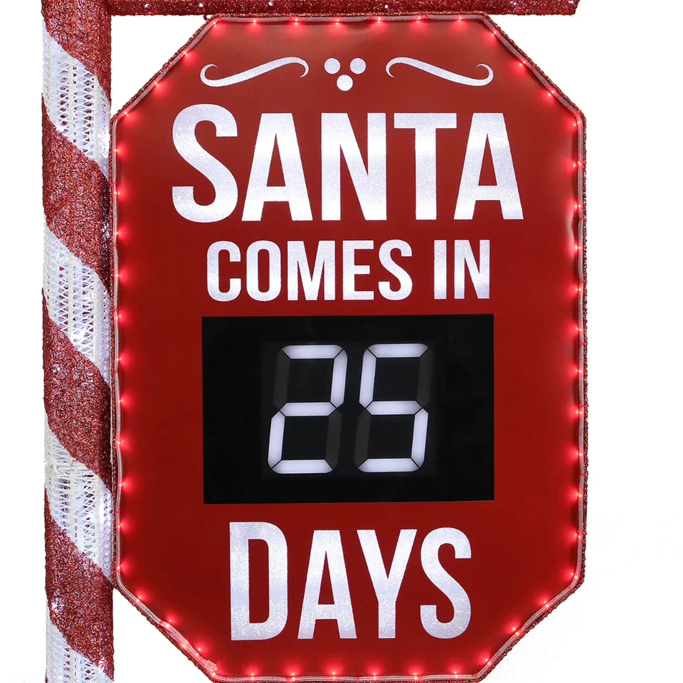 Member's Mark 5' Pre-Lit Santa Countdown Calendar - Image 1 of 4