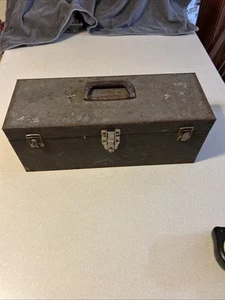 Caja de herramientas Kennedy vintage estilo número S-19-436841 hecha en EE. UU. todo acero - Imagen 1 de 14