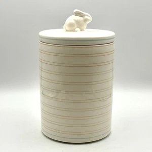 Threshold Easter Ceramic Canister/ Candy Jar With Lid Bunny Rabbit on Top - Picture 1 of 11