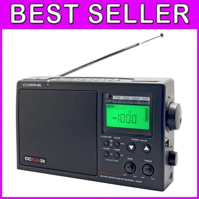 AM, FM & Weather Band Portable Radio with LCD Display - Ideal for Emergencies - Image 1 of 4