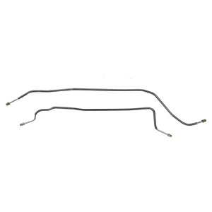 Brake Line Kit Rear Axle Tubes 6 Lug Chevrolet K10 K1500 V10 V1500 OE Steel 2pc - Picture 1 of 9