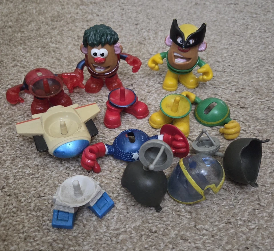 Set de Marvel Mr. Mini figuras mezclables cabeza de patata Spiderman puño de hierro 3" Foto 1 de 2