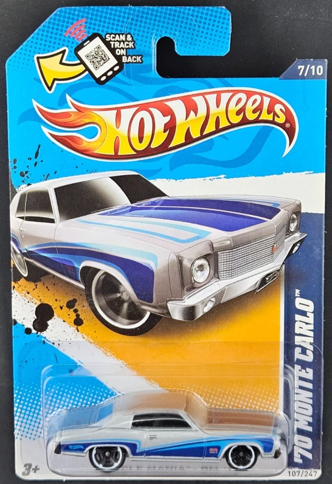Chevy Monte Carlo 2012 Hot Wheels Muscle Mania #7/10 '70 muy buen estado Foto 1 de 1
