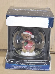 Nuovo con scatola "Holiday Radiance" regalo per l'insegnante ornamento in vetro fine illuminato - Foto 1 di 6