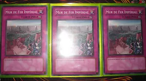 YU-GI-OH! MUR DE FER IMPERIAL SDZW-FR032 PLAYSET (CARDS X3) INTROUVABLE MINT - Picture 1 of 1