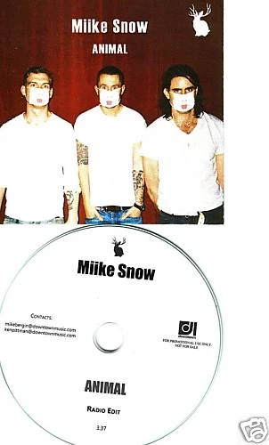 MIIKE SNOW Animal RADIO EDIT TST PRESS PROMO DJ CD Single mike Foto 1 de 1