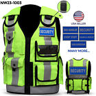 Hi Viz Green Tactical Vest Security Enforcement Cctv, Dog Handler, Press, Event