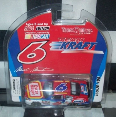 MARK MARTIN #6 TEAM KRAFT 2004 TEAM CALIBER 1/64 NASCAR DIECAST ISSUE #09 - Image 1 of 2