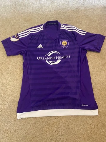 Adidas Authentic MLS Jersey Orlando City SC Team Purple sz L Cover