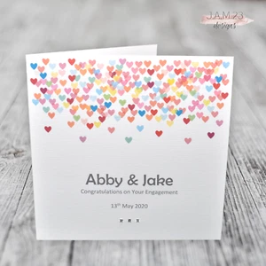 Personalised Engagement Card Handmade - Picture 1 of 9