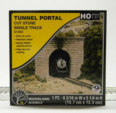 WOODLAND SCENICS C1253 HO 比例切割石单 TUNNEL PORTAL 火车 WDS1253 全新 — 第 1/4 张图片