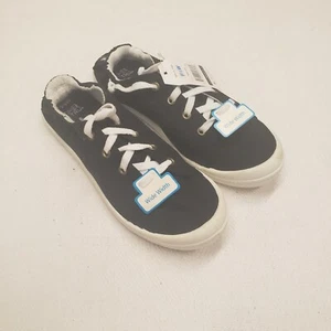 Womens Time And True Memory Foam Black Sneaker Shoes Size 9.5 - Foto 1 di 7
