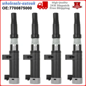 4PCS Ignition Coils for Nissan Renault Clio Laguna Megane Scenic 1.4 1.6 1.8 2.0 - Picture 1 of 12