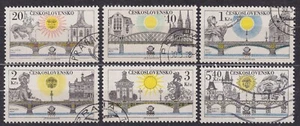 CZECHOSLOVAKIA 1978 SC#2179/84 USED set, Prague Bridges and PRAGA ’78. - Imagen 1 de 1