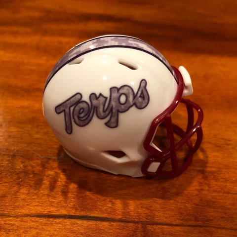 Maryland Terrapins 2009 custom pocket pro helmet Terps UM ACC Big Ten Cover