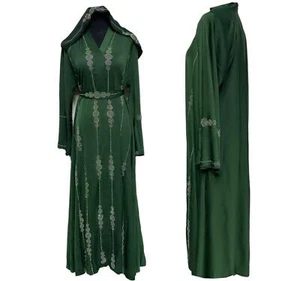 Latest Design Green Women Abaya Farasha Jalabiya Long dress - Picture 1 of 4