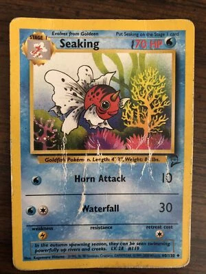 2000 Pokemon Base Set  Seaking #60/130 PSA 10 - POP 7 - QTY AVAIL - Image 1 of 4