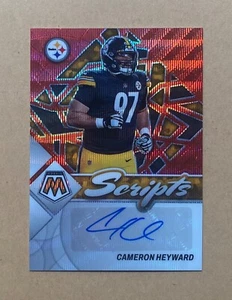 2022 Panini Mosaic Cameron Heyward ASIA Red Wave Prizm Autograph Auto #01/10 - Picture 1 of 2