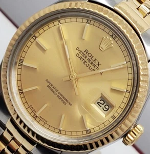 Rolex "Datejust" 36mm 18K Yellow Gold & Stainless Steel 16013 1986 - Picture 1 of 8